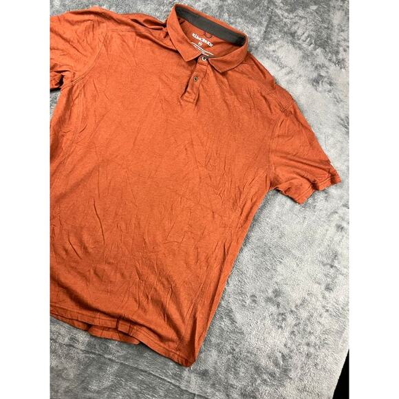 KÜHL Touch Polo Shirt Men’s XXXL Rust Orange Performance Short Sleeve Excellent - Picture 2 of 9